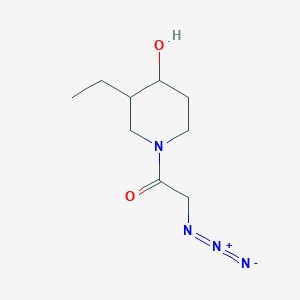2-Azido-1-(3-ethyl-4-hydroxypiperidin-1-yl)ethan-1-one
