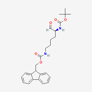 tert-butyl N-[(2S)-6-(9H-fluoren-9-ylmethoxycarbonylamino)-1-oxohexan-2-yl]carbamate