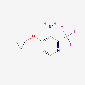 4-Cyclopropoxy-2-(trifluoromethyl)pyridin-3-amine