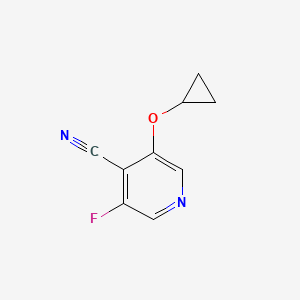 molecular formula C9H7FN2O B14811389 3-Cyclopropoxy-5-fluoroisonicotinonitrile 