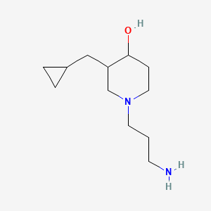 molecular formula C12H24N2O B1481140 1-(3-Aminopropyl)-3-(cyclopropylmethyl)piperidin-4-ol CAS No. 2097998-51-9