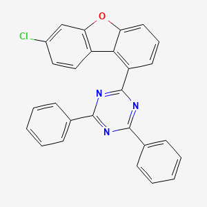 molecular formula C27H16ClN3O B14811402 2-(7-Chlorodibenzo[b,d]furan-1-yl)-4,6-diphenyl-1,3,5-triaizine 