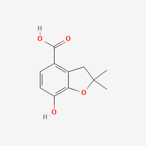 7-Hydroxy-2,2-dimethyl-2,3-dihydro-1-benzofuran-4-carboxylic acid