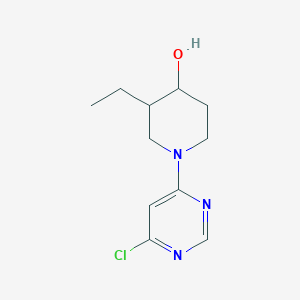 molecular formula C11H16ClN3O B1481144 1-(6-氯嘧啶-4-基)-3-乙基哌啶-4-醇 CAS No. 2097996-91-1