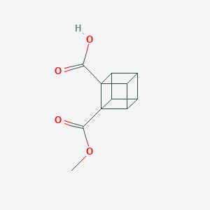 molecular formula C11H10O4 B14811442 Carbo methoxycubanecarboxylic acid 