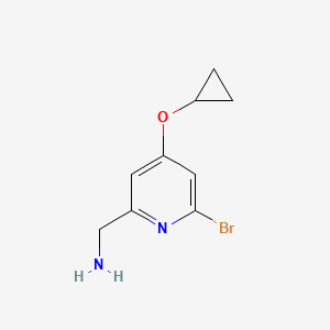 (6-Bromo-4-cyclopropoxypyridin-2-YL)methanamine