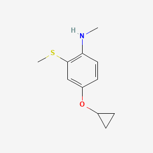 4-Cyclopropoxy-N-methyl-2-(methylthio)aniline