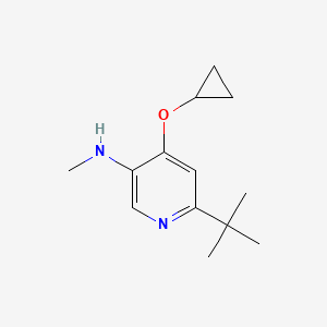 6-Tert-butyl-4-cyclopropoxy-N-methylpyridin-3-amine