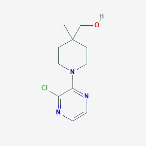 molecular formula C11H16ClN3O B1481151 (1-(3-Chloropyrazin-2-yl)-4-methylpiperidin-4-yl)methanol CAS No. 2027621-48-1