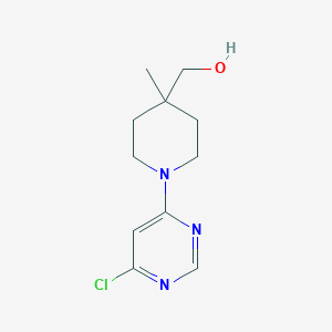 molecular formula C11H16ClN3O B1481153 (1-(6-氯嘧啶-4-基)-4-甲基哌啶-4-基)甲醇 CAS No. 2013378-06-6