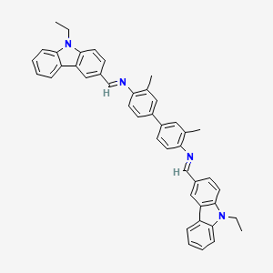 N,N'-bis[(E)-(9-ethyl-9H-carbazol-3-yl)methylidene]-3,3'-dimethylbiphenyl-4,4'-diamine