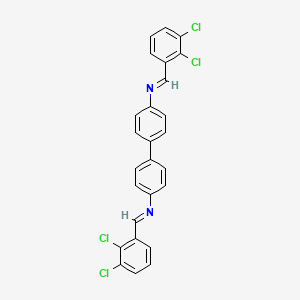 N,N'-bis[(E)-(2,3-dichlorophenyl)methylidene]biphenyl-4,4'-diamine