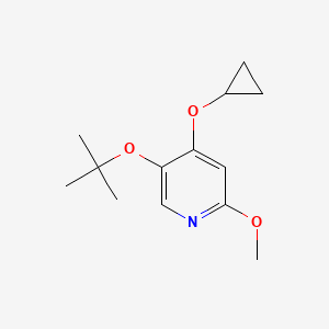 5-Tert-butoxy-4-cyclopropoxy-2-methoxypyridine