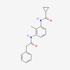 N-{2-methyl-3-[(phenylacetyl)amino]phenyl}cyclopropanecarboxamide