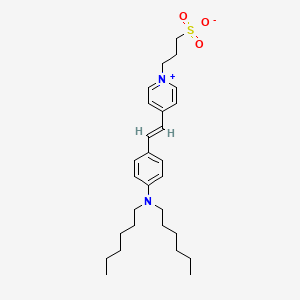 (E)-3-(4-(4-(dihexylamino)styryl)pyridin-1-ium-1-yl)propane-1-sulfonate