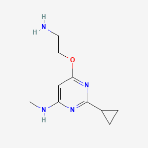 6-(2-aminoethoxy)-2-cyclopropyl-N-methylpyrimidin-4-amine