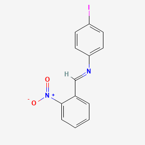 4-iodo-N-[(E)-(2-nitrophenyl)methylidene]aniline