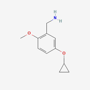 (5-Cyclopropoxy-2-methoxyphenyl)methanamine