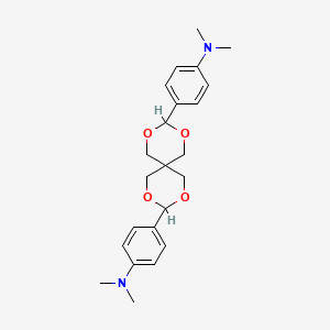 molecular formula C23H30N2O4 B14811618 4,4'-(2,4,8,10-tetraoxaspiro[5.5]undecane-3,9-diyl)bis(N,N-dimethylaniline) 