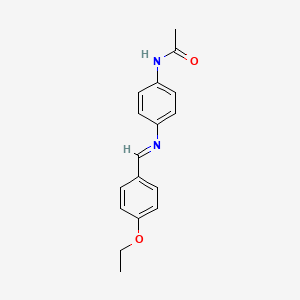 molecular formula C17H18N2O2 B14811635 N-(4-{[(E)-(4-ethoxyphenyl)methylidene]amino}phenyl)acetamide 