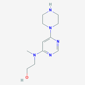 2-(Methyl(6-(piperazin-1-yl)pyrimidin-4-yl)amino)ethan-1-ol