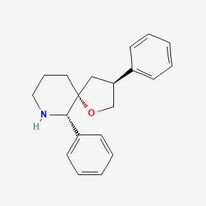 molecular formula C20H23NO B14811654 1-Oxa-7-azaspiro[4.5]decane,3,6-diphenyl-,(3S,5R,6S)- 