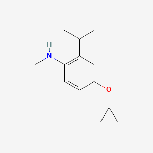 4-Cyclopropoxy-2-isopropyl-N-methylaniline