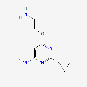 6-(2-aminoethoxy)-2-cyclopropyl-N,N-dimethylpyrimidin-4-amine