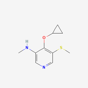 4-Cyclopropoxy-N-methyl-5-(methylthio)pyridin-3-amine