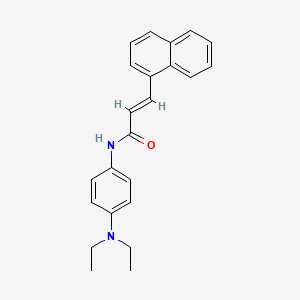 molecular formula C23H24N2O B14811710 (2E)-N-[4-(diethylamino)phenyl]-3-(naphthalen-1-yl)prop-2-enamide 