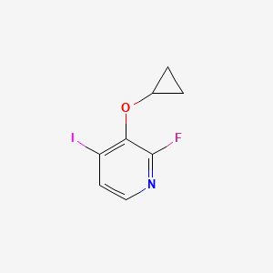 molecular formula C8H7FINO B14811718 3-Cyclopropoxy-2-fluoro-4-iodopyridine 