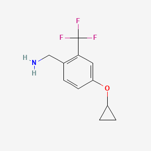 (4-Cyclopropoxy-2-(trifluoromethyl)phenyl)methanamine