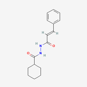 molecular formula C16H20N2O2 B14811728 N'-[(E)-3-phenylprop-2-enoyl]cyclohexanecarbohydrazide 