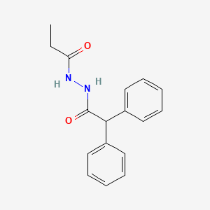 molecular formula C17H18N2O2 B14811756 N'-(2,2-diphenylacetyl)propanehydrazide 