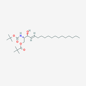 (2S,3R,E)-2-((tert-butoxycarbonyl)amino)-3-hydroxyoctadec-4-en-1-yl pivalate