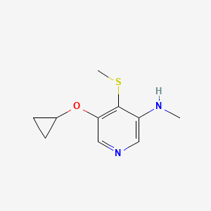 5-Cyclopropoxy-N-methyl-4-(methylthio)pyridin-3-amine