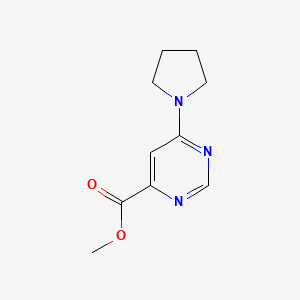 molecular formula C10H13N3O2 B1481178 Methyl 6-(pyrrolidin-1-yl)pyrimidine-4-carboxylate CAS No. 2098098-42-9