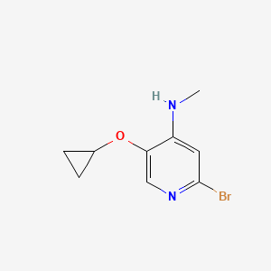 2-Bromo-5-cyclopropoxy-N-methylpyridin-4-amine