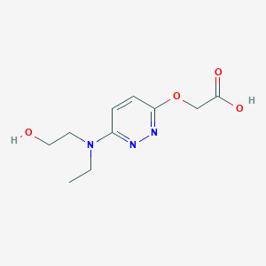 2-((6-(Ethyl(2-hydroxyethyl)amino)pyridazin-3-yl)oxy)acetic acid