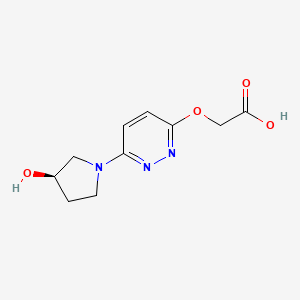 (R)-2-((6-(3-hydroxypyrrolidin-1-yl)pyridazin-3-yl)oxy)acetic acid