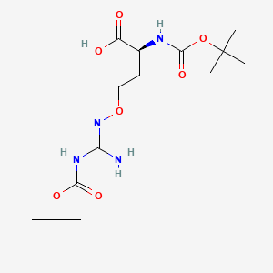 (2S)-4-[(E)-[amino-[(2-methylpropan-2-yl)oxycarbonylamino]methylidene]amino]oxy-2-[(2-methylpropan-2-yl)oxycarbonylamino]butanoic acid