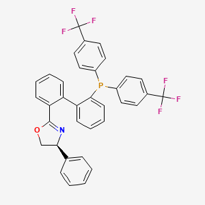 (S)-2-(2'-(bis(4-(trifluoromethyl)phenyl)phosphanyl)-[1,1'-biphenyl]-2-yl)-4-phenyl-4,5-dihydrooxazole