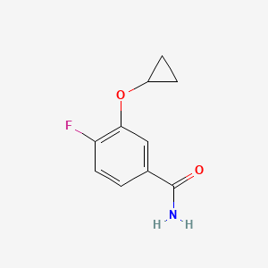 3-Cyclopropoxy-4-fluorobenzamide