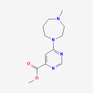 Methyl 6-(4-methyl-1,4-diazepan-1-yl)pyrimidine-4-carboxylate