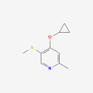 4-Cyclopropoxy-2-methyl-5-(methylthio)pyridine