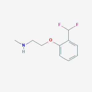 molecular formula C10H13F2NO B1481187 2-(2-(difluoromethyl)phenoxy)-N-methylethan-1-amine CAS No. 2098069-14-6