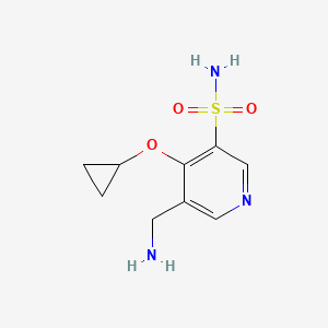 5-(Aminomethyl)-4-cyclopropoxypyridine-3-sulfonamide