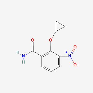 2-Cyclopropoxy-3-nitrobenzamide