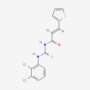 N-{[(2,3-dichlorophenyl)amino]carbonothioyl}-3-(2-thienyl)acrylamide