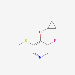 4-Cyclopropoxy-3-fluoro-5-(methylthio)pyridine